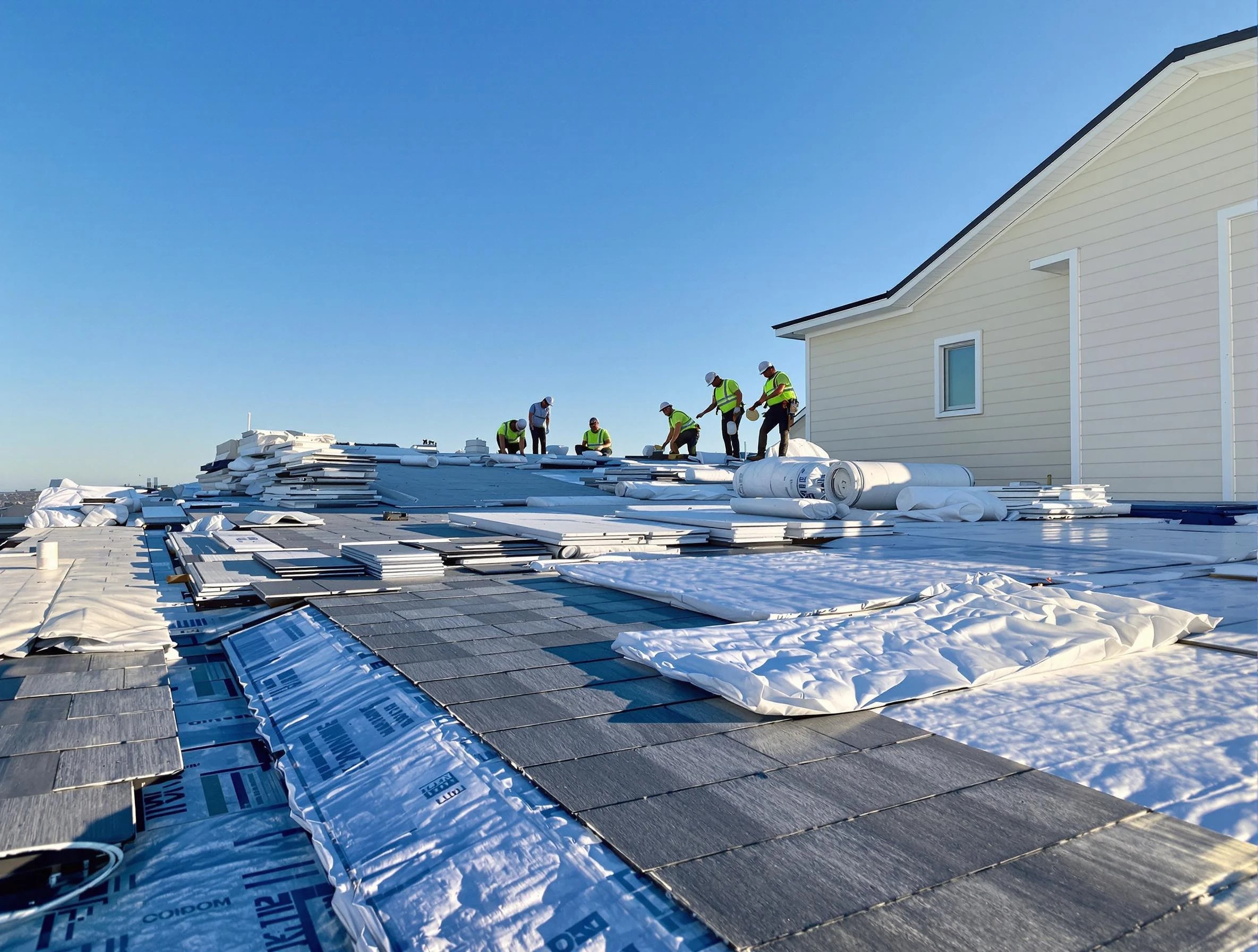 Finished roof installation project by North Ridgeville Roofing Company in North Ridgeville, OH